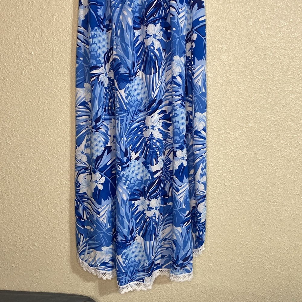 America and Beyond Blue and White Maxi Dress NWT Size M - Picture 10 of 11